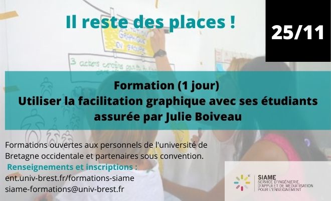 SIAME_UBO (@ubo_siame) on Twitter photo 🆙Envie de vous former à la facilitation graphique ? 
Il reste des places pour participer à nos formations du mois de Novembre !
Pour retrouver notre offre de formation ▶️ent.univ-brest.fr/formations-sia… 🆙Envie de vous former à la facilitation graphique ? 
Il reste des places pour participer à nos formations du mois de Novembre !
Pour retrouver notre offre de formation ▶️ent.univ-brest.fr/formations-sia…