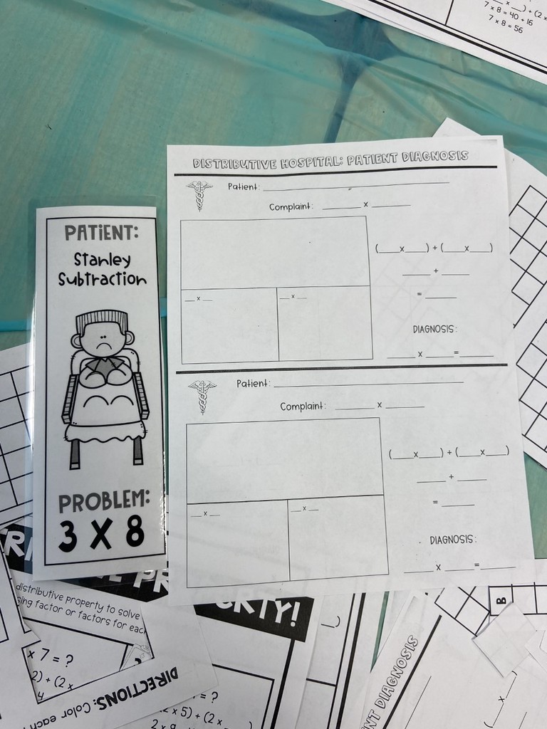 FCSWV's tweet image. Holly Bragg and students were Dr.&apos;s in math class at New River Intermediate. They disected math problems using the distributive property. #Math4LifeWV #FayetteBridgeToSuccess