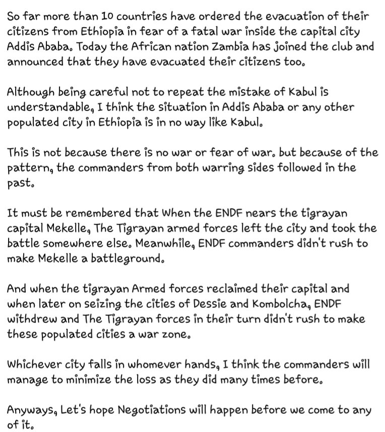 eyasped's tweet photo. I think the fear of war in Addis Ababa and other major cities is a bit exaggerated. 
Here is why 
👇 https://t.co/yeslbHpVSz