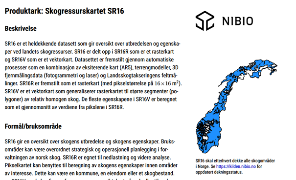 En oppdatert produktbeskrivelse for 🌲🌳Skogressurskart #SR16 som inkluderer 18 ulike skogegenskaper samt usikkerhet er nå tilgjengelig: nibio.no/tema/skog/kart…
<a href="/NIBIO/">nubia betancourt</a> <a href="/NFI100/">NFI100</a>