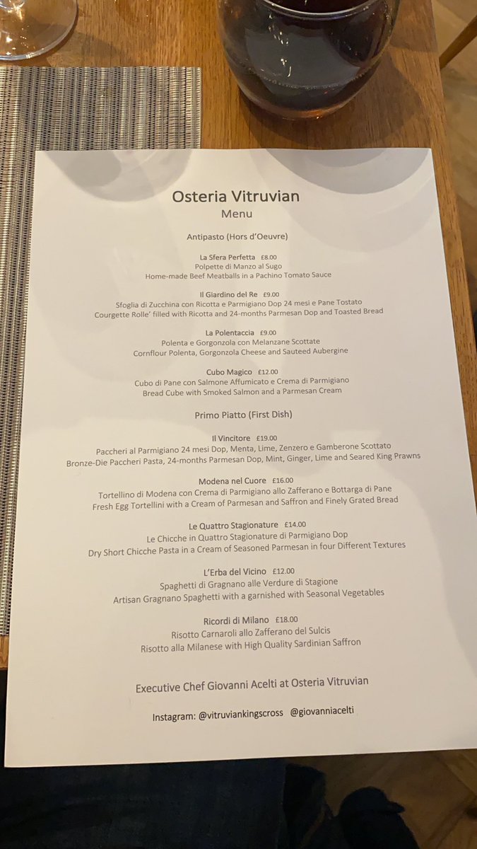 walshi01's tweet photo. Stunning new Italian Restaurant #vitruviankingscross with Exe Chef @giovanniacelti moments from Kings Cross on Caledonian Rd.
Nothing beats fresh pasta for a proper Italian meal and I may as well have a @krombacherUK #Pilsner to compliment the dish 😁 https://t.co/TxvgSUboBM