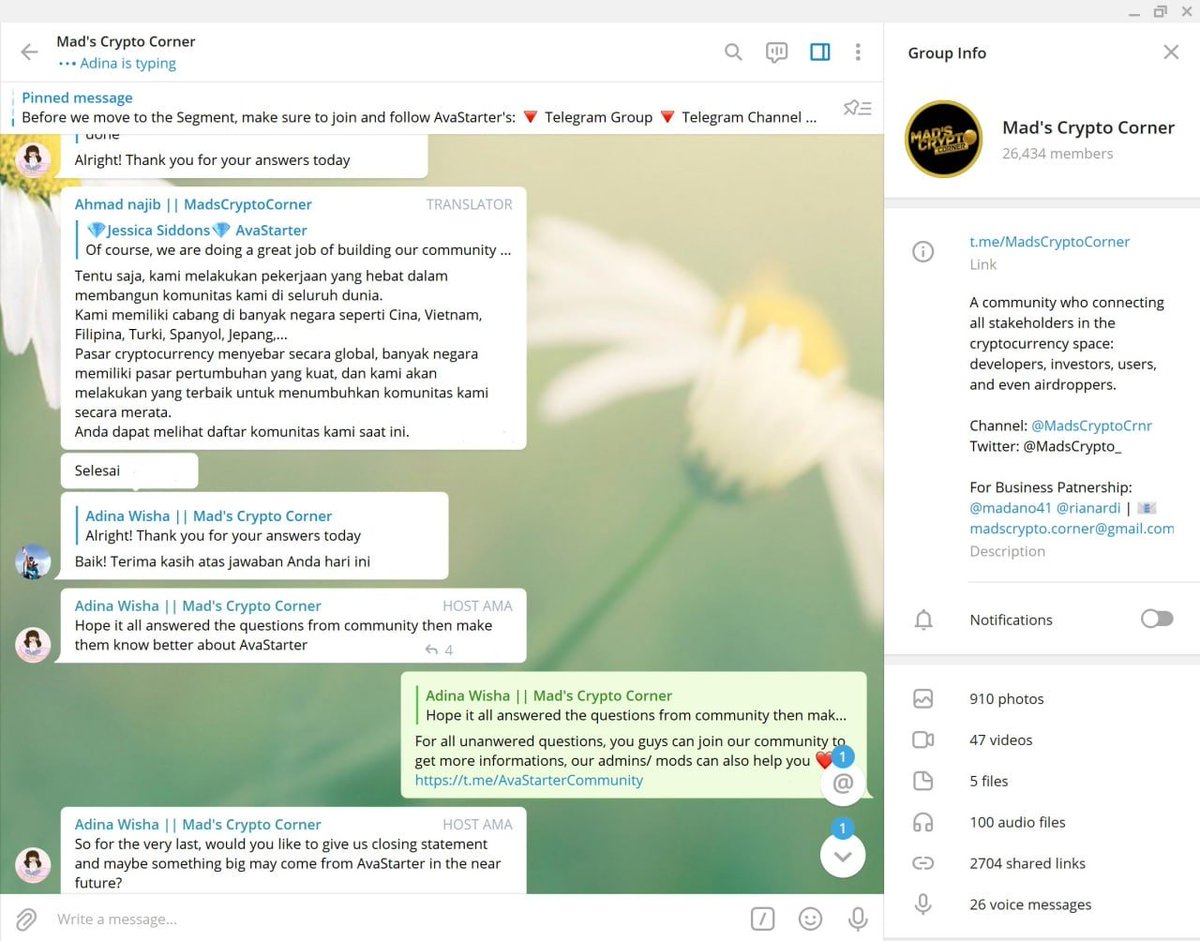 AvaStarter (@avastarter) on Twitter photo 🔥Our AMA with the <a href="/MadsCrypto_/">Mad's Crypto 🔶</a> was very successful.
Thank you for following and supporting us!❤️
🔥Details here: t.me/AvaStarterNews 🔥Our AMA with the <a href="/MadsCrypto_/">Mad's Crypto 🔶</a> was very successful.
Thank you for following and supporting us!❤️
🔥Details here: t.me/AvaStarterNews