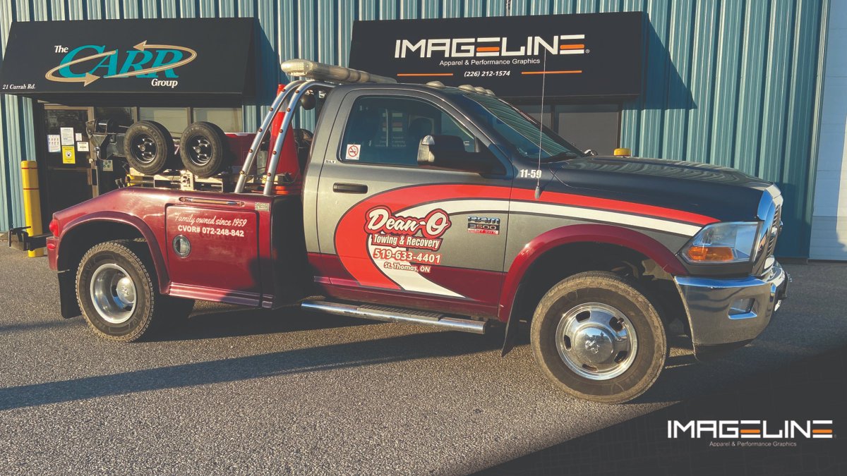 ImageLineInc's tweet photo. Latest work out of the ImageLine shop, truck graphics for Dean-O Towing  &amp; Recovery!

#KeepItLocal #ImageIsEverything #sttont https://t.co/po0xcPjCan