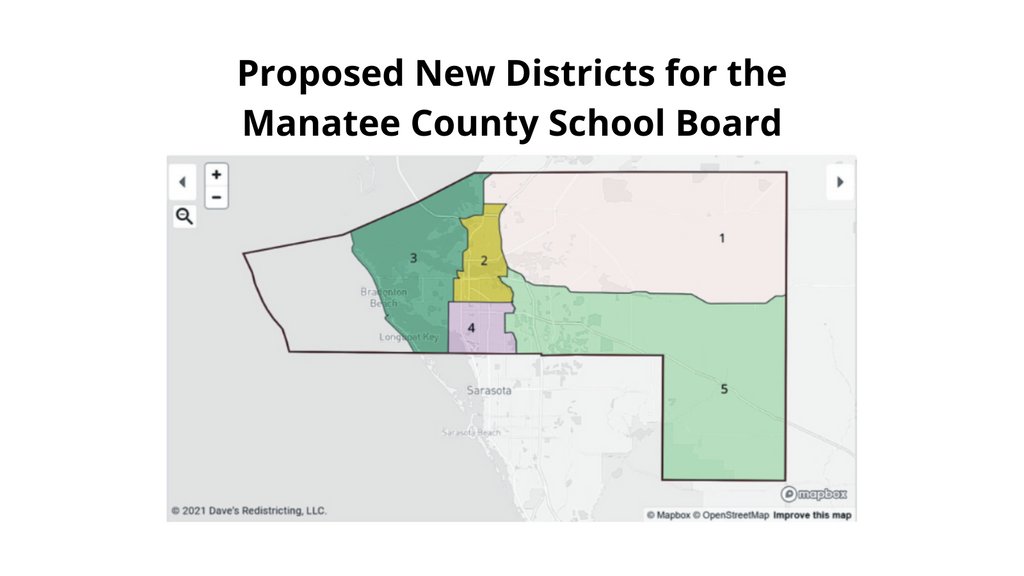 DemocratManatee's tweet photo. Like @ManateeGov Commissioners, @Manateeschools Board is also required to set district lines in 2021 based on the latest #census_data. @POPSManasota #DemCastFL #OVFL
Review the proposed map & submit comments at https://t.co/hTQd7EXWlW https://t.co/eslt4UHsaF