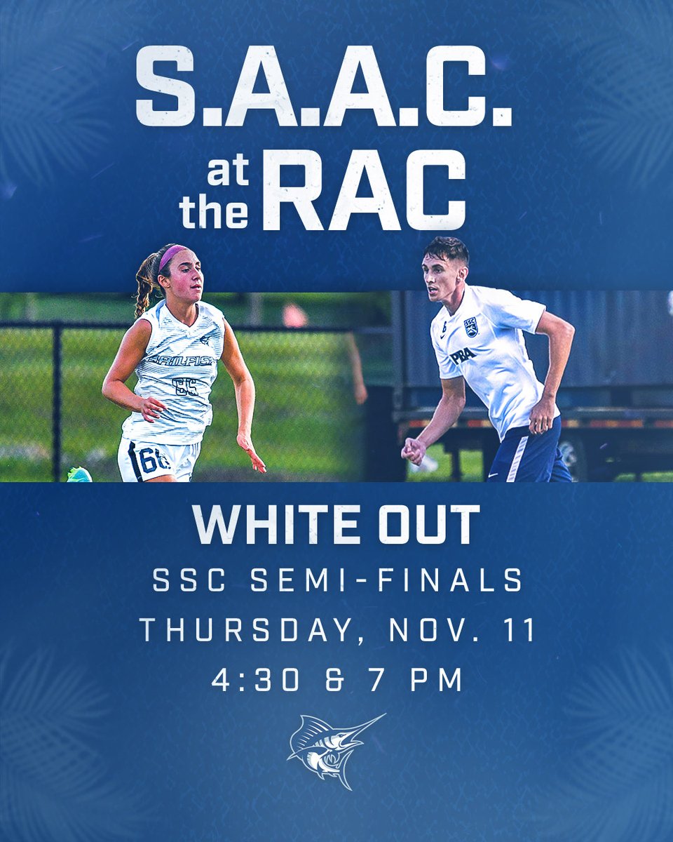 PBASailfish's tweet photo. The Student-Athlete Advisory Committee wants you to wear white at our Sailfish Soccer doubleheader on Thursday!

Come support @SailfishWS and @SailfishMS as they make their postseason push #FEARtheFISH 🐟⚽️ https://t.co/ebnMqKpK9j