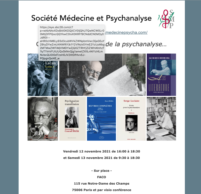 Hello, c'est vendredi 12 AM et samedi13. Pourquoi ? pour qui écrire la psychanalyse ? Et lire les grands auteurs ? On en parle. Il faut s'inscrire en un clic