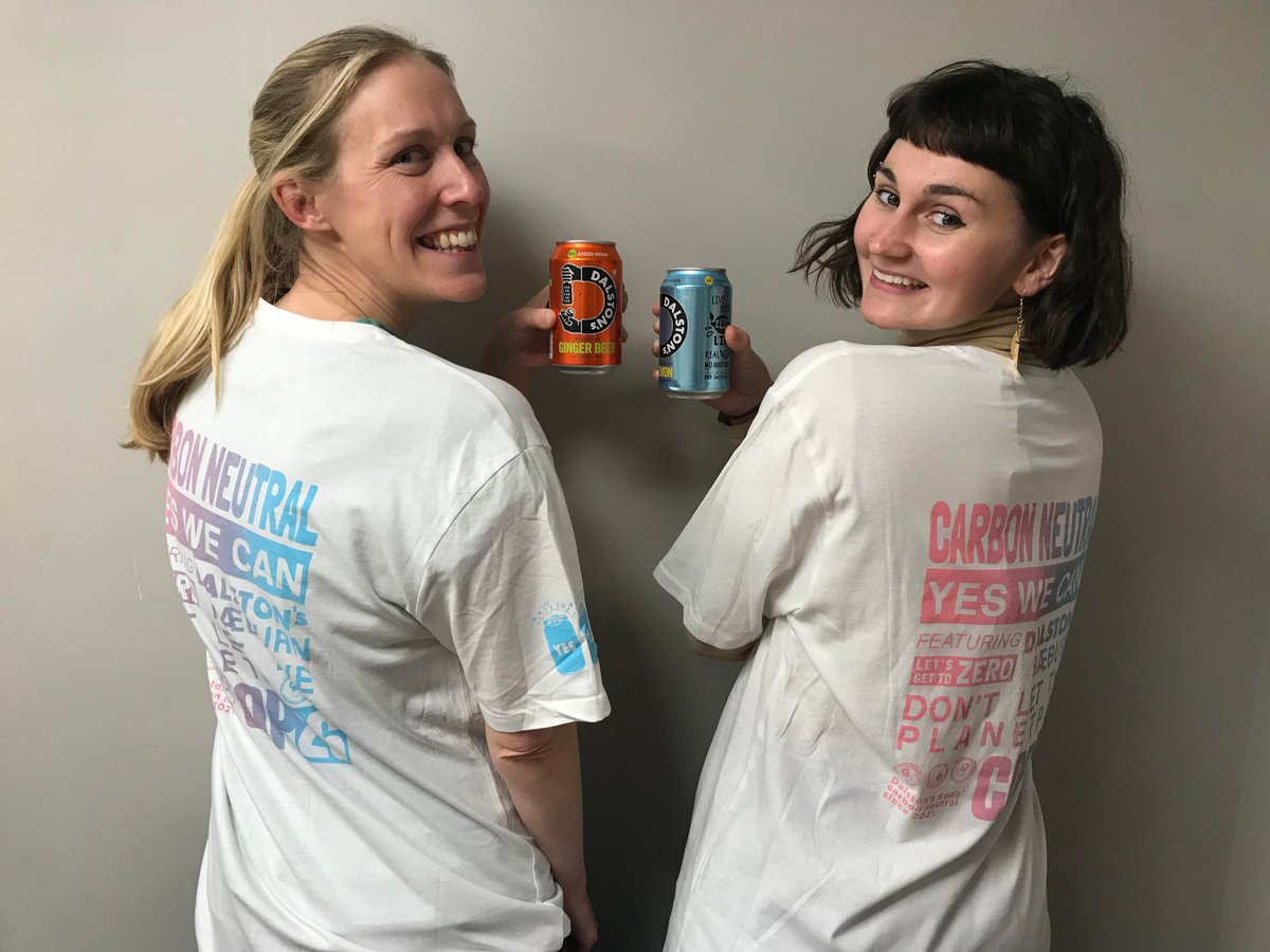 To celebrate their #carbonneutral status @DrinkDalstons teamed up with @Raeburn_Design who have designed ethical, #sustainable all-natural T-shirts for Dalston's #YesWeCan message co-inciding w/ #COP26, proceeds will go to Inspire! Tee’s available here: 👇🏼 shop.dalstons.com/products/dalso…