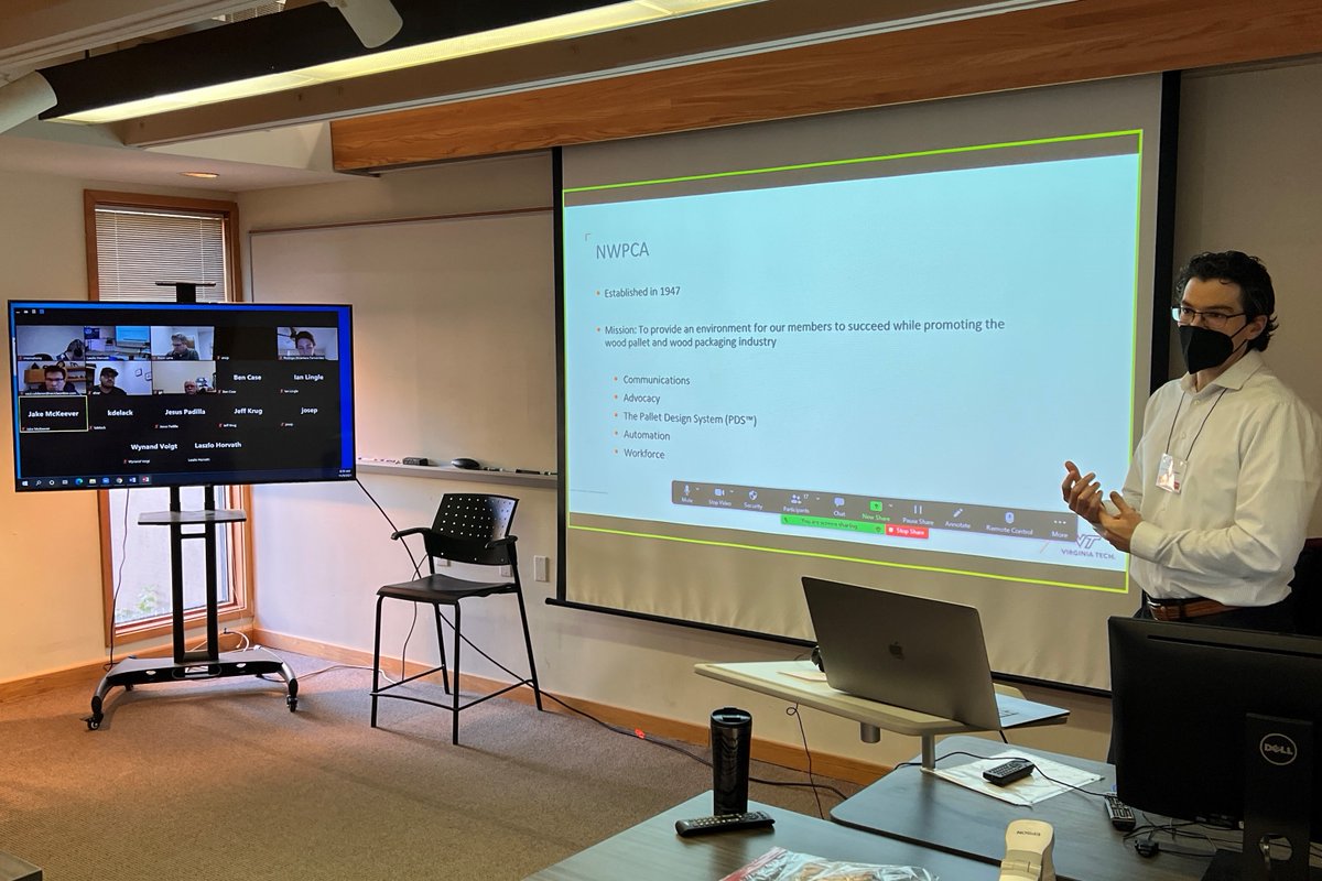 CPULD's tweet photo. Today is the first day of the Advanced Wood Pallet Design short course that CPULD is offering collaboratively with @nwpca Everyone is looking forward to having great discussions about pallets! 

#palletlife #vt #industrytraining #lifelonglearning #DrLaszloHorvath #NWPCA https://t.co/WjsAhIbJCB