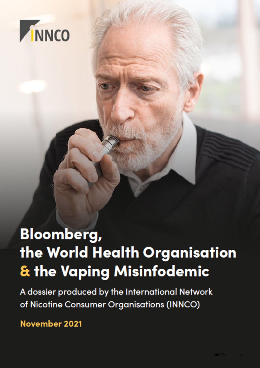 ChaunceyGardner's tweet photo. A dossier describing how @MikeBloomberg's millions have captured and twisted the global tobacco control field.
https://t.co/3D0HVcUSQX

More investigation, and more transparency is needed.  More compassion for smokers and ex-smokers who use #SaferNicotine is needed too.
@INNCOorg https://t.co/DL3rPVuFTd