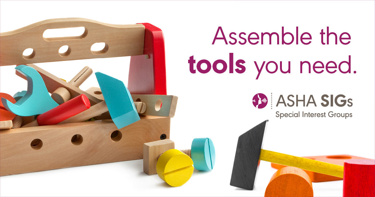 ASHAWeb's tweet photo. When you join a Special Interest Group you'll add the focused resources you need to your professional toolkit. Find out more: https://t.co/Nx42bIVExj #slppeeps #audpeeps #audpeeps #audtobe #slppeeps #slptobe https://t.co/XUvexc3O0y