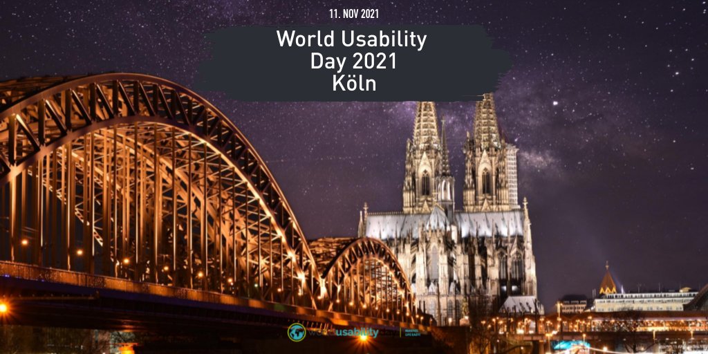 Noch zwei Tage bis zum <a href="/world_usability/">#WorldUsabilityDay</a>!
Dieser findet in diesem Jahr zu dem Motto: „Design unserer online Welt: Vertrauen, Ethik und Integrität“ statt. Auch in Köln erwartet euch ein spannendes und digitales Programm.
Anmelden könnt ihr euch unter: bbb.daten.reisen/b/rme-m1h-gxj-…