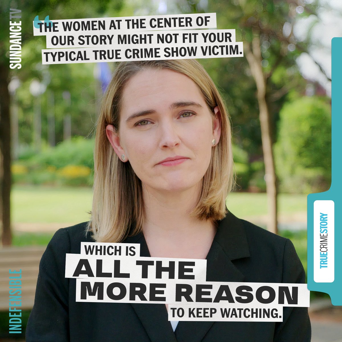 SundanceTV's tweet image. Theirs is a story that needs to be told. 

A new #Indefensible premieres tomorrow at 10/9c on SundanceTV, part of #TrueCrimeStory.