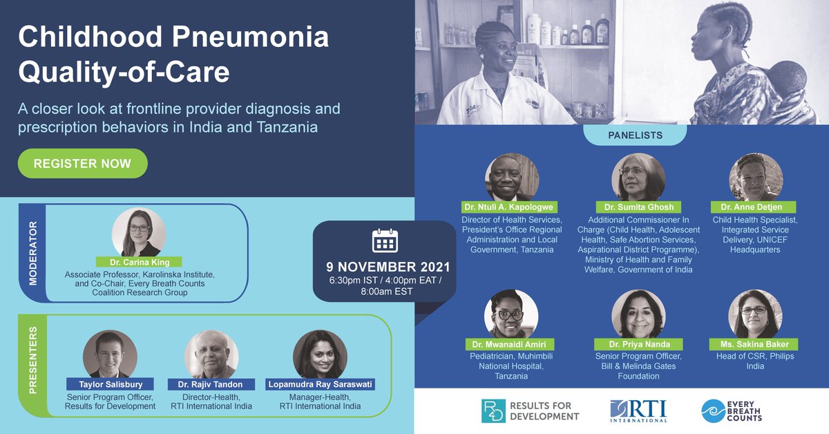results4dev's tweet photo. This concludes our webinar on Childhood Pneumonia Quality-of-Care. Many thanks to our moderator, @CarinaTKing, our presenters, Taylor Salisbury &@lopamudra_rs—and our esteemed group of panelists for an engaging discussion. #R4Dlive #WorldPneumoniaDay @Stop_Pneumonia https://t.co/swyEcMTRsa