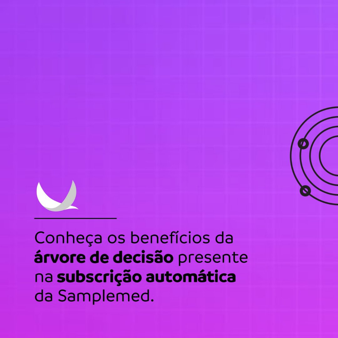 samplemed_'s tweet photo. Você sabia que a nossa subscrição automática conta com uma estrutura customizável chamada árvore de decisão?
Explicamos nesse post um pouco mais sobre os benefícios dessa ferramenta.
Quer saber mais?
Acesse: https://t.co/IxH9IUM3tn
#gruposample #samplemed #seguros https://t.co/TD1Pac4ShX