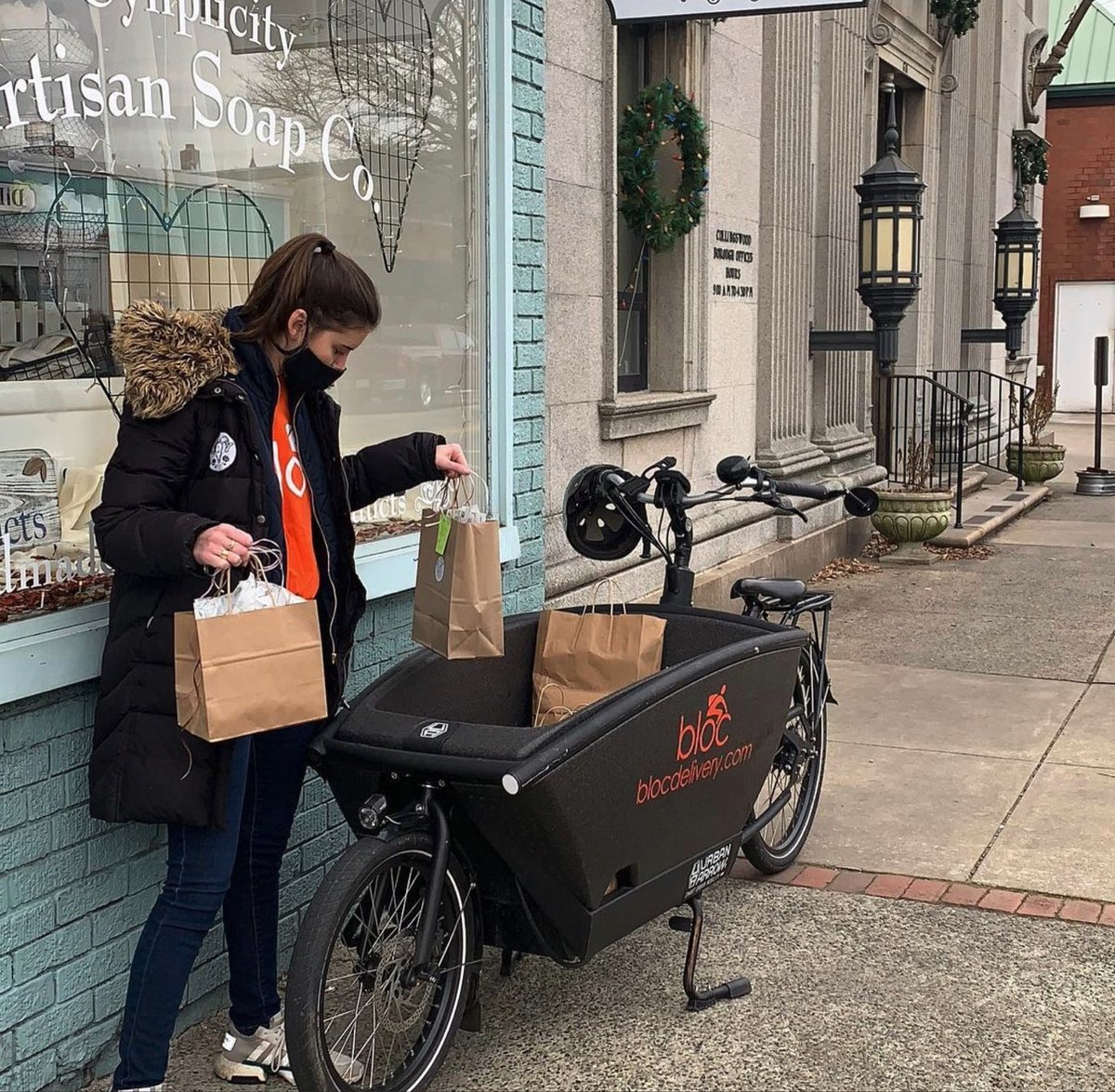 Secret's out 🤫 - #CollingswoodPrime is back again for the holiday season starting this Friday, November 12th! Thanks to the city of @collingswoodnj, you can get sustainable delivery by Bloc's bike 🚲 to your home in Collingswood from everyone’s favorite Collingswood shops.