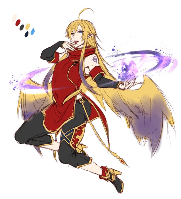 5年前にかいた創作の吸血鬼でてきた 