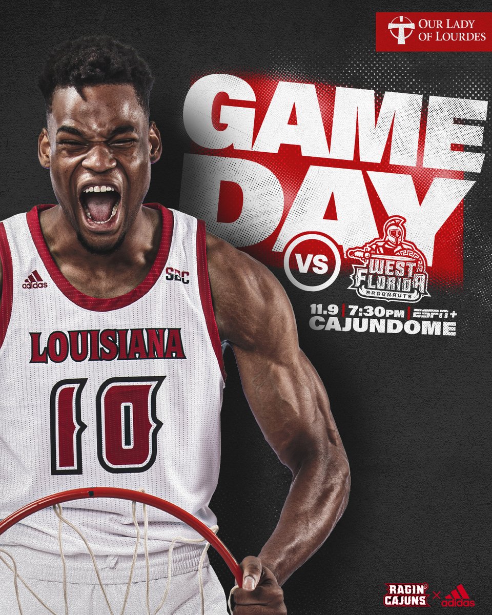 A journey begins 🤟

⌚️ 7:30 p.m.
🏠 Cajundome
📈 ragncaj.co/mbbstats
💻 ragncaj.co/mbb1
🎟 ragncaj.co/mbbtik

#GeauxCajuns ⚜️