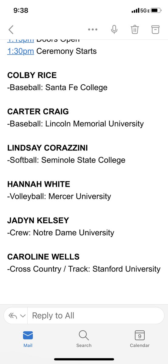 NATIONAL SIGNING DAY
Wednesday, November 10th
WSHS Auditorium
-1:15pm Doors Open
-1:30pm Ceremony Starts 
CONGRATS TO THESE AMAZING STUDENT ATHLETES
<a href="/colbyrice2734/">Colby Rice</a> <a href="/cartercraig33/">Carter Craig</a> <a href="/carolineewells/">Caroline Wells</a> <a href="/hann4hwhite/">Hannah White</a> 
<a href="/linda_sayyyy/">Lindsay Corazzini</a> 
Jadyn Kelsey 
GO BEARS!!!