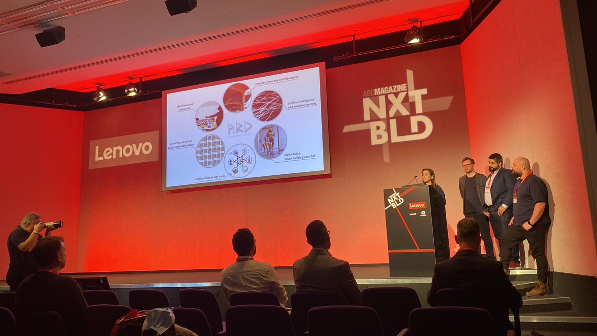 NXTBLD's tweet photo. Two years ago @FosterPartners had its first meeting with Boston Dynamics at @NXTBLD - today they’re back to let us know what they’ve been up to! https://t.co/K7Prd3XobV