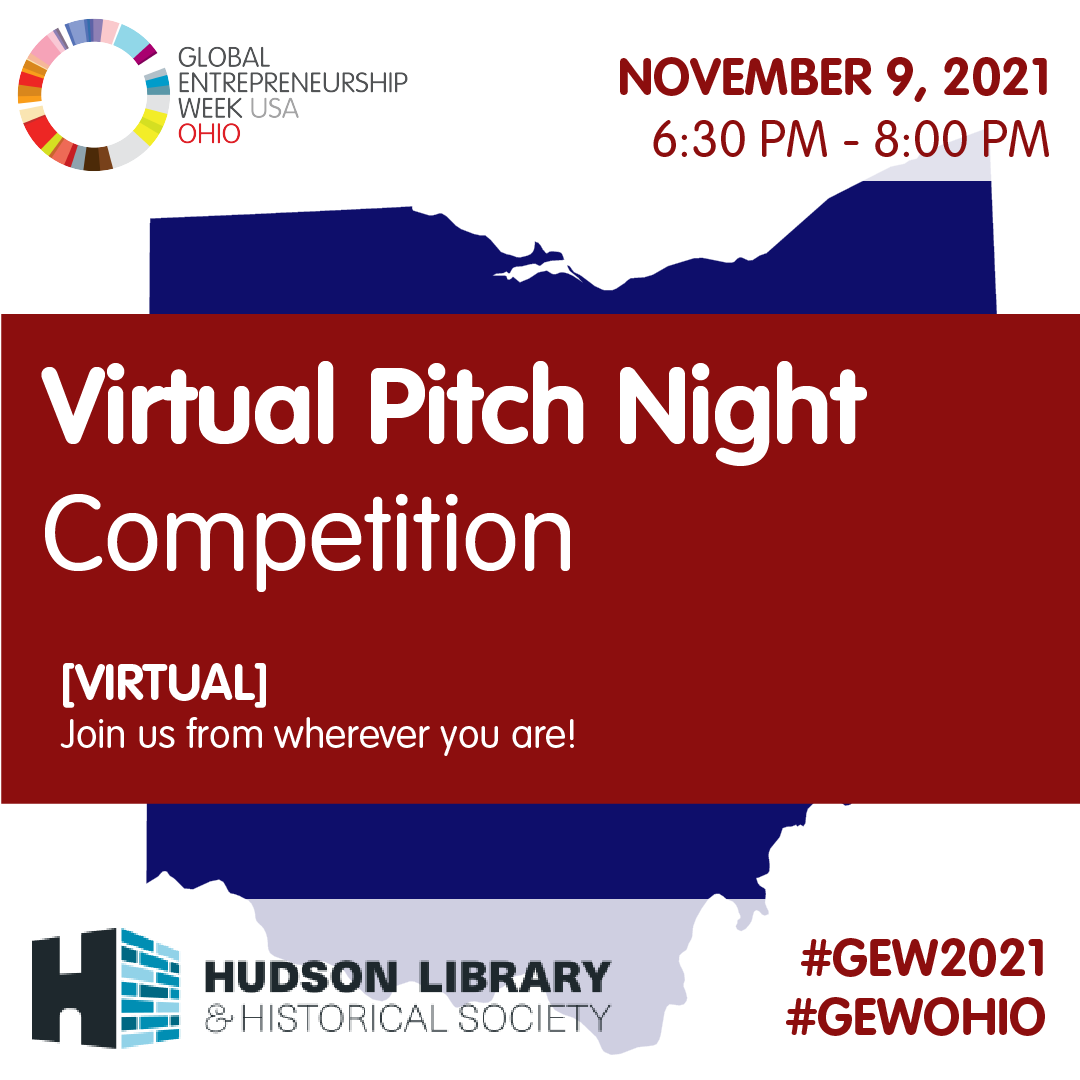 GEW_OHIO's tweet photo. Capping off the end of #GEWOhio Day 2 is another great event out of @HudsonLibr &amp; @HudsonGew: a virtual pitch competition—This is definitely one you want to be at! #GEW2021 #GEWEcosystem #startup 

https://t.co/NuwonCcasZ https://t.co/8VlDGkeelK