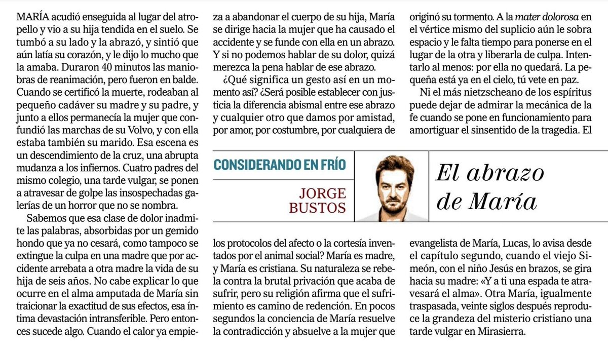 anairissimon's tweet photo. El abrazo de María, por @JorgeBustos1 https://t.co/uDK8plRgqu