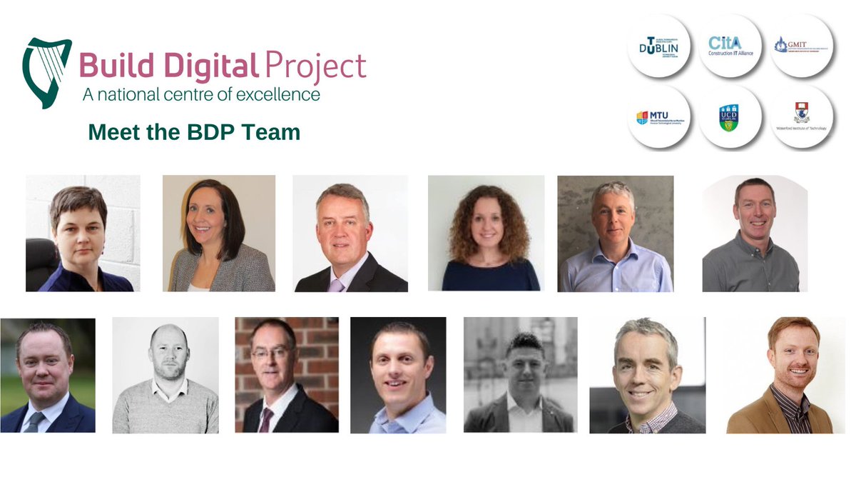 Meet the Build Digital Project Team who through coordination and leadership will seek to deliver increased digital adoption across the entire Irish construction and built environment sector over the next 5 years
#Build #Digital #Construction