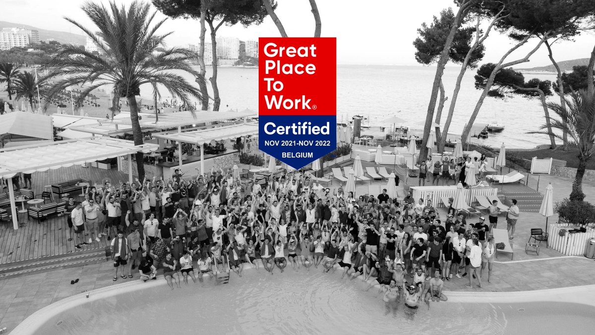 Axxes_IT's tweet photo. Proud to be a Best Workplace 2021 and already Great Place to Work re-certified for 2022! #GPTWcertified #GPTW #Greatplacetowork #GPTWcertified #GPTWBelgium https://t.co/Ui5GI9Sr8x