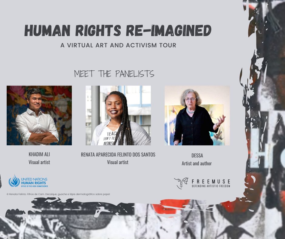 DerrickLW's tweet photo. UN Human Rights / Freemuse
From Afghanistan-Pakistan-Australia-Brazil-Europe
Register online: https://t.co/uQ5uLfXMIV https://t.co/wWZF9YURCn