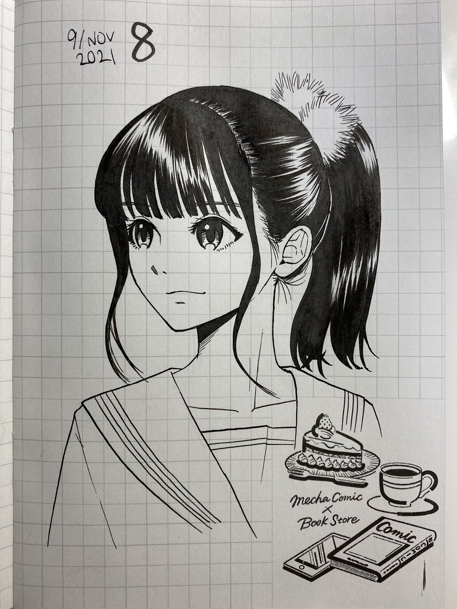 6,7の頭身で女の子も描いてみたが、女の子に関してはもうちょっと顔面にファンタジーを盛り込んだほうが少年誌的に可愛くなる気がした8 