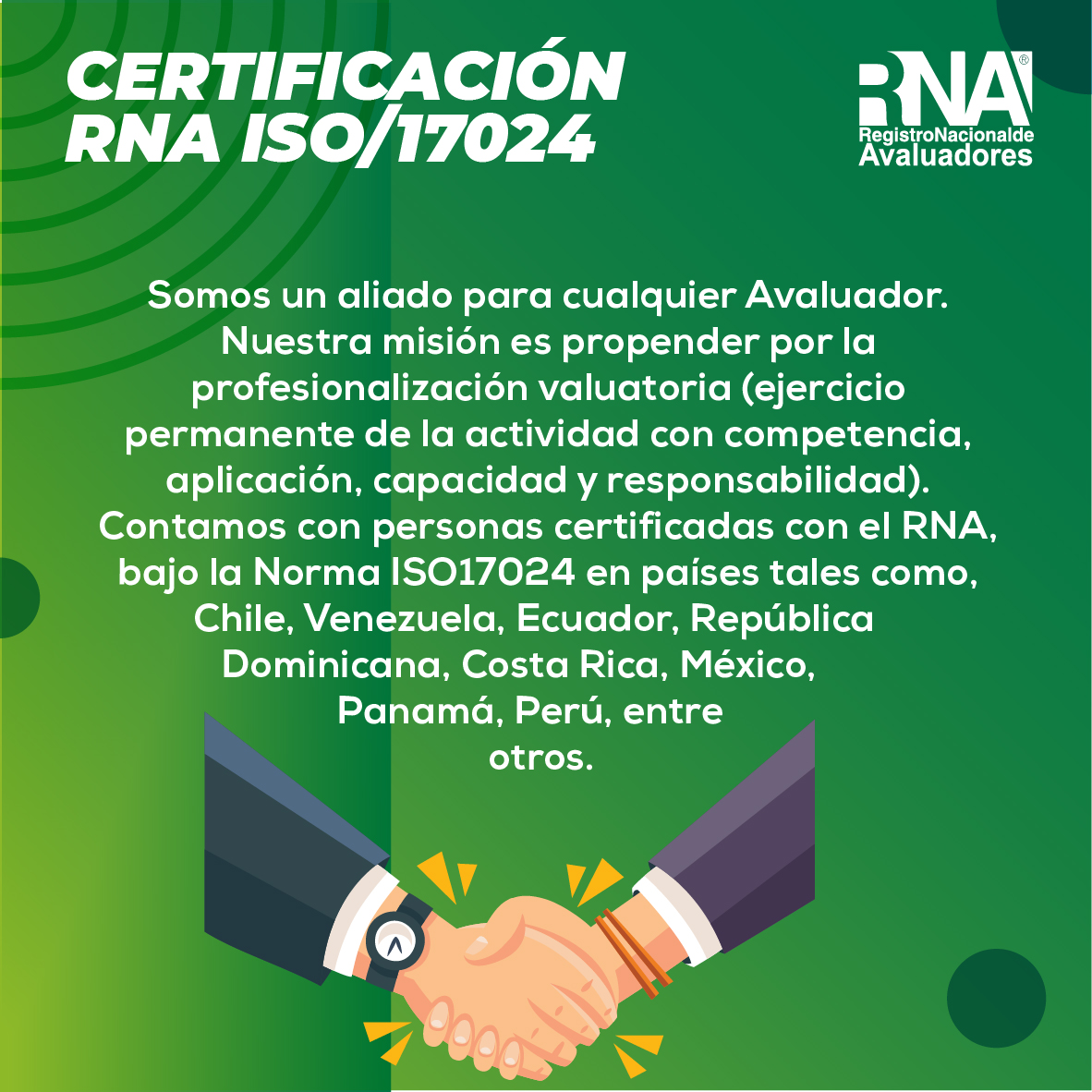 RNACOLOMBIA's tweet photo. 💊 [ Cápsula Informativa RNA ] Certificación RNA ISO 17024 

Somos + Valor

#Profesionalizar #Sector #Valuador #RNA https://t.co/QfeETSrg4E
