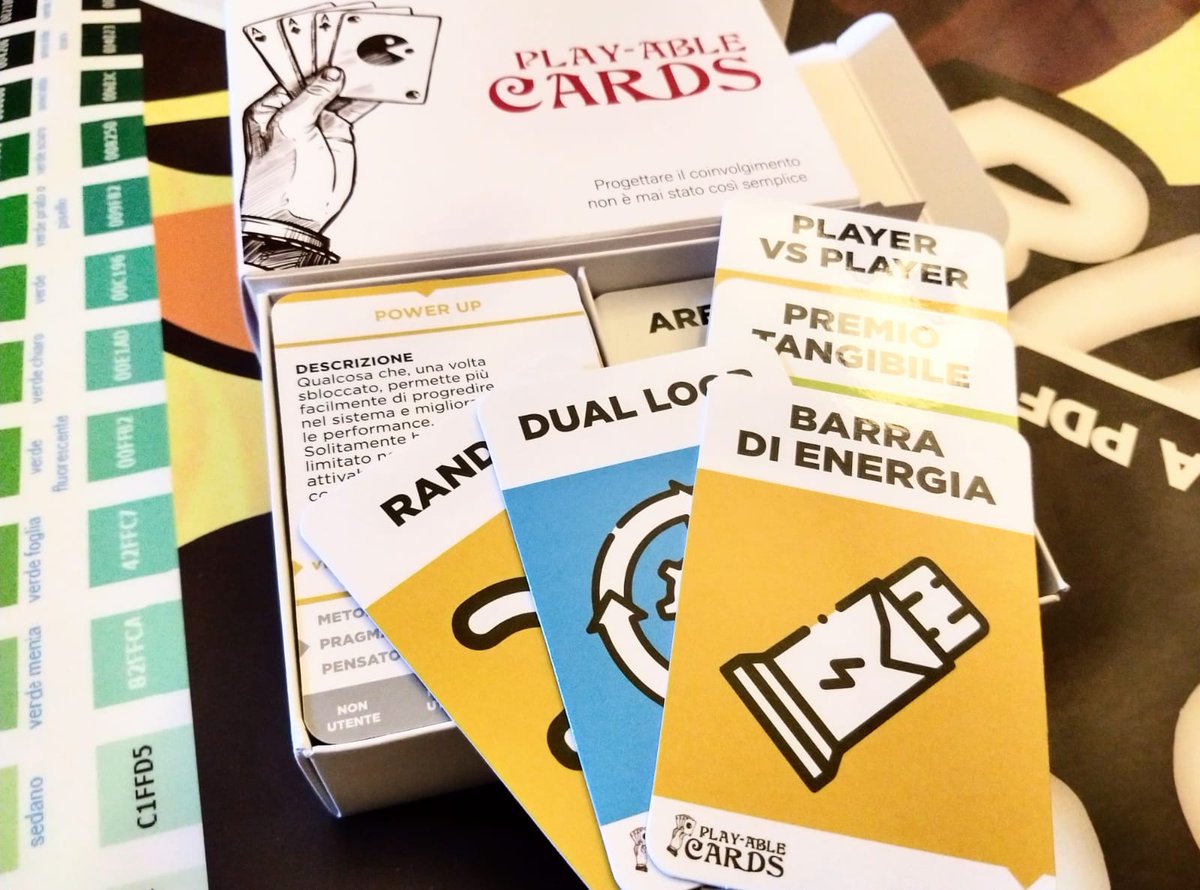 BusillisPuzzle's tweet photo. Making complexity tangible and fun is priceless.💰
👉The #Playablecards 🃏by @FabioViola and Marketing Toy have finally arrived. Each cards contains a #gamification technique and its explanation 👉https://t.co/uDwMbhVgcp
Designing engagement has never been easier.😎 https://t.co/259mudmlM8