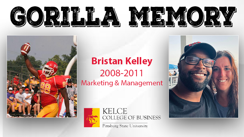 This week's <a href="/Pittstatekelce/">Kelce College of Business</a> Gorilla Memory is Bristan Kelley. Bristan played <a href="/GorillasFB/">Pitt State Football</a> from 08-11.

After graduation, Bristan worked for Amazon for 7 years until taking on his current job as the Area Manager for Chewy in 2019. 

#kelcegorilla #businesslikeagorilla #OAGAAG