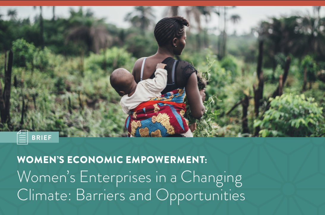 ICRW's tweet photo. As the climate changes, the demands on &amp; needs of women entrepreneurs and workers in climate-vulnerable communities grows exponentially.

Learn more about the challenges faced &amp; recommendations for countering the compounding impacts on women. #cop26 

https://t.co/7BTH3Bhgot https://t.co/n26OyCvyuS