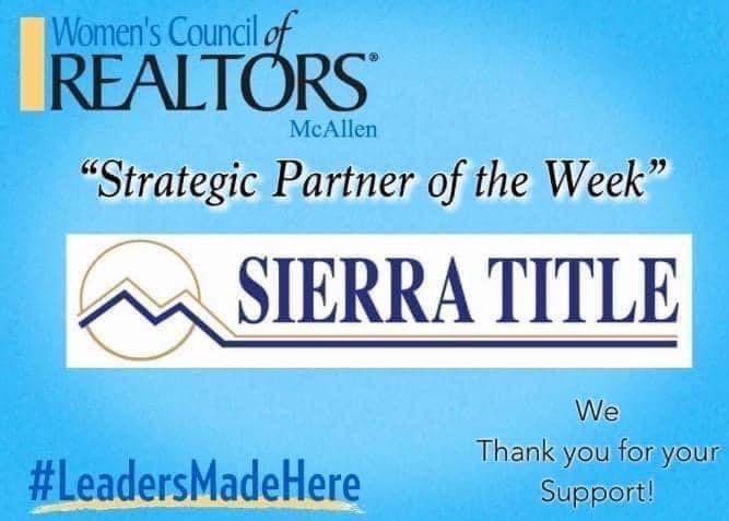 wocomcallen's tweet photo. Congratulations Sierra Title on being our “Strategic Partner 🌟of the Week”!! 👏🏼👏🏼👏🏼
🎉
We appreciate our Strategic Partners!! Please help us support them!! 🙌🏼🙌🏼💙💛
#congratulations #strategicpartneroftheweek#sierratitlemcallen https://t.co/H7obL8oEqe