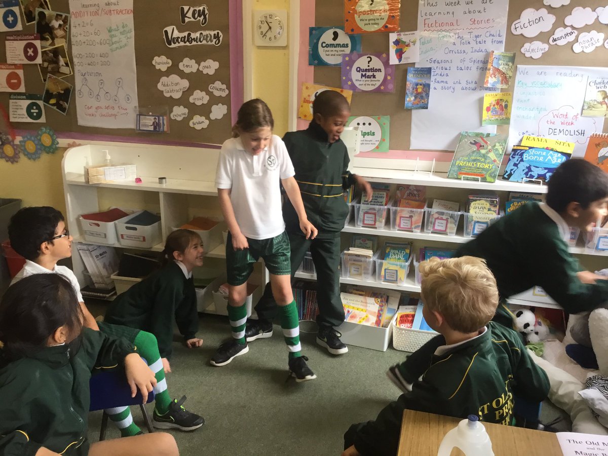 StOlavesYr3's tweet photo. Year 3 getting in to character acting out our retell of Traditional Indian Stories #TheTigerChild #SeasonsofSplendour @madhurjaffrey #StOlavesPrepYear3 #StOlavesPrep https://t.co/wVp3hjPIaS