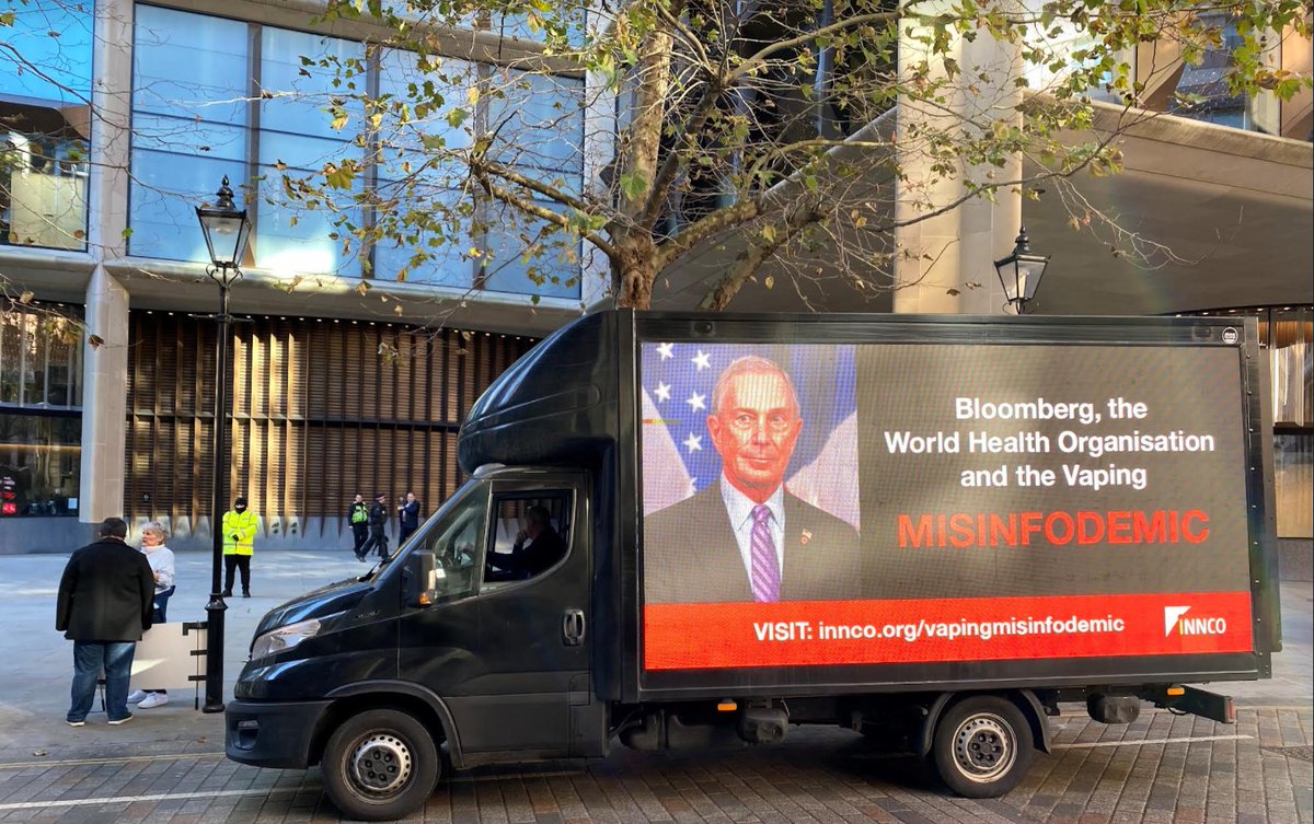 ChaunceyGardner's tweet photo. @MikeBloomberg EU Corporate Headquarters in the City of London.  @BloombergDotOrg &amp; @WHO have creating a #SaferNicotine MISINFODEMIC that is now spreading worldwide.
#COP9FCTC #COP9 @FCTCofficial @INNCOorg https://t.co/2zbhtUKsqh