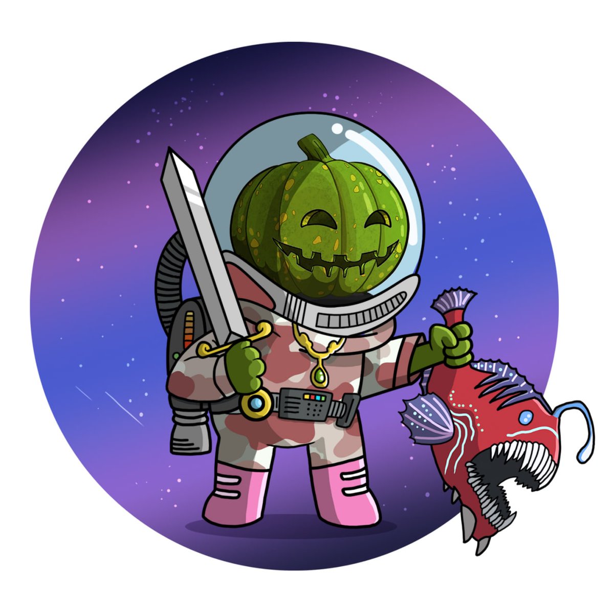 good morning.

How To Make It 101: Wear <a href="/spacebudzNFT/">SpaceBudz</a> 🎃 WAGMI.

(a homage. not collab or by association.) #NFTartists #CNFT #nftcollectors #CardanoNFT