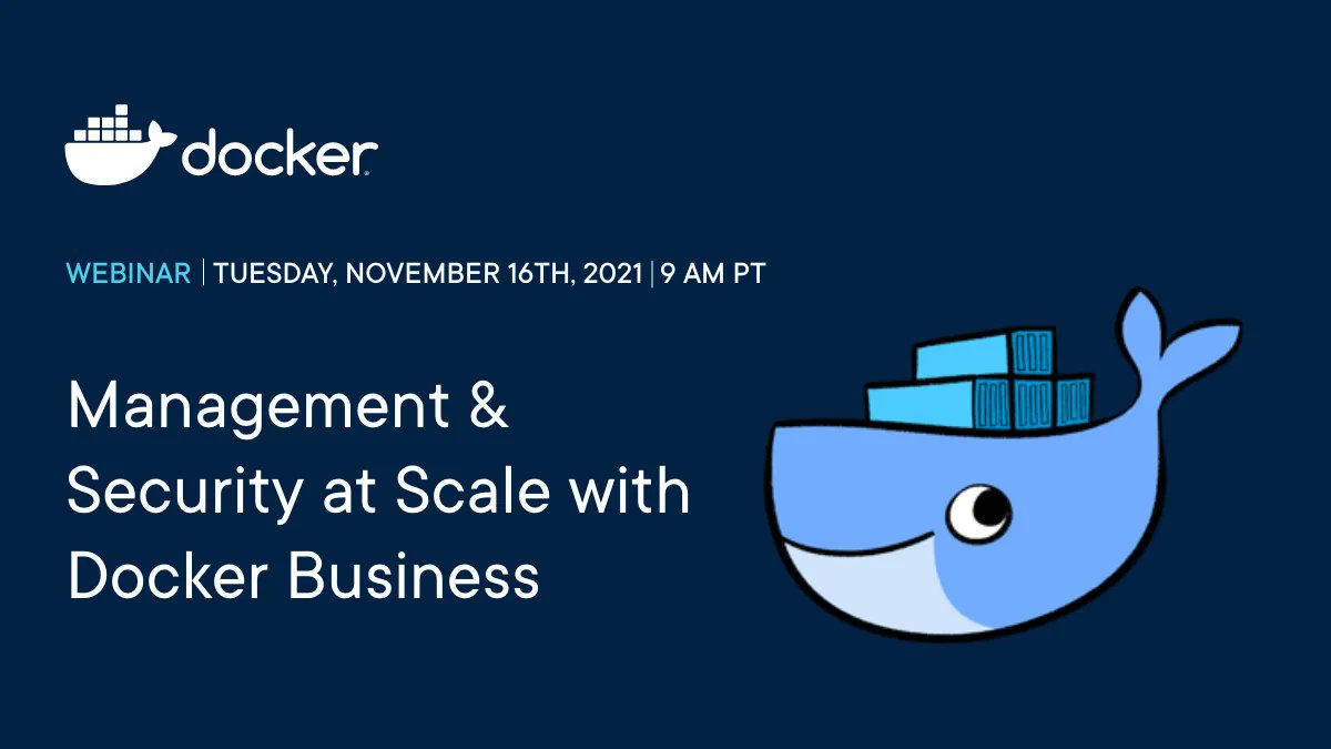 Docker's tweet image. Dev productivity doesn't have to be at complete odds with software supply chain #security. Learn how #Docker Business helps developers build modern, secure, and reliable apps — at scale: buff.ly/3EXvLSe