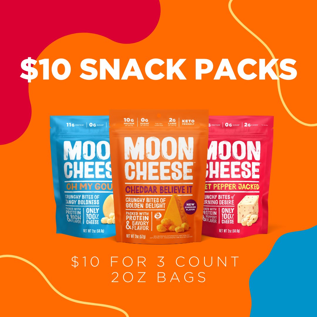 Get ready for the holiday hustle by stocking up on our $10 Snack Packs. Get a three count of our 2oz sizes which are high in protein and an excellent source of calcium. Offer ends 11/12.