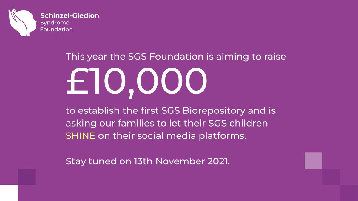 RARE Revolution Magazine (@rarerevolutionm) on Twitter photo The <a href="/foundation_sgs/">Schinzel-Giedion Syndrome Foundation</a> has an International Awareness Day on 13th November. The day aims to encourage families around the world to share photos and stories about their wonderful SGS children and information about their condition.
To donate visit sgsfoundation.org/fundraise-for-…
#SGS The <a href="/foundation_sgs/">Schinzel-Giedion Syndrome Foundation</a> has an International Awareness Day on 13th November. The day aims to encourage families around the world to share photos and stories about their wonderful SGS children and information about their condition.
To donate visit sgsfoundation.org/fundraise-for-…
#SGS
