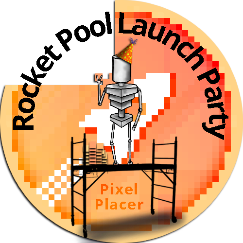 Logic_Beach's tweet photo. If you placed pixels on Rocket Pool's https://t.co/SS6pbbum6L canvas during the launch party:

👉 Claim the "Rocket Pool Launch Party - Pixel Placer" POAP 
👉 https://t.co/8P389hhgcr

Thanks for celebrating with us! 
@poapxyz @Rocket_Pool @ethStaker https://t.co/YtpM8cKtgV