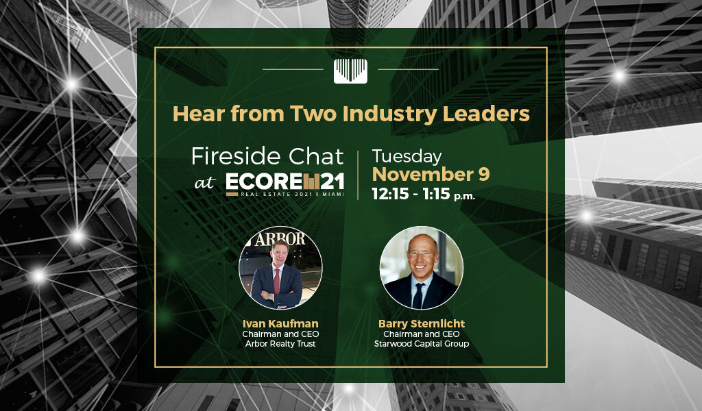 arbor1's tweet photo. Make sure to check out the Fireside Chat at #eCore21 with Arbor Chairman &amp; CEO @Ivan_Kaufman and @starwoodcapgrp Chairman &amp; CEO Barry Sternlicht! It starts at 12:15pm in the Traded Panel Room! #ArborRealtyTrust #eCoreSummit #Multifamily #RealEstate #DealsHappenHere https://t.co/q3d0mTESMj