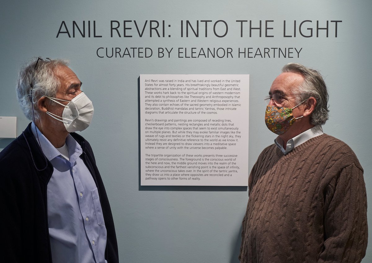 AUMuseum_Katzen's tweet photo. Artist Anil Revri’s geometric abstractions featured in our current exhibition “Into the Light '' have been intriguing our visitors since the exhibition opened a few weeks ago Revri will share more of his unique vision with an upcoming virtual gallery talk on November 20 at 3PM. https://t.co/tAeUMzw5TE