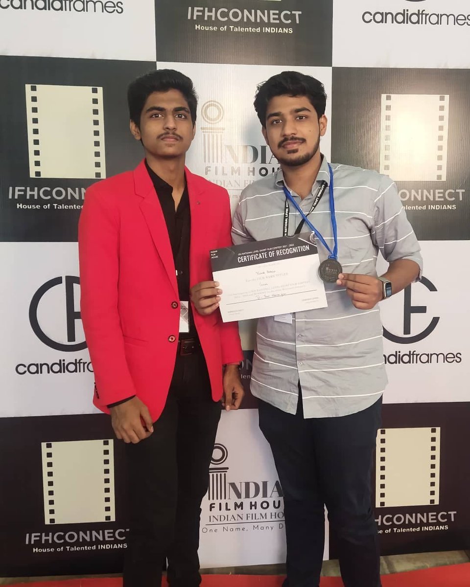 26thFilmmaker's tweet photo. Elam pugazum iraivanukey 😇
BEST HORROR FILM for FILM CRUOR
In IFH NATIONAL LEVEL SHORT FILM AWARDS 2021 - 2022,
BENGALURU
Thank god 😇
Thank All positive hearts ❤️
#indianfilmhouse #bangalore #cruor #shortfilm #the26thfilmmaker https://t.co/kDZfs6exjN