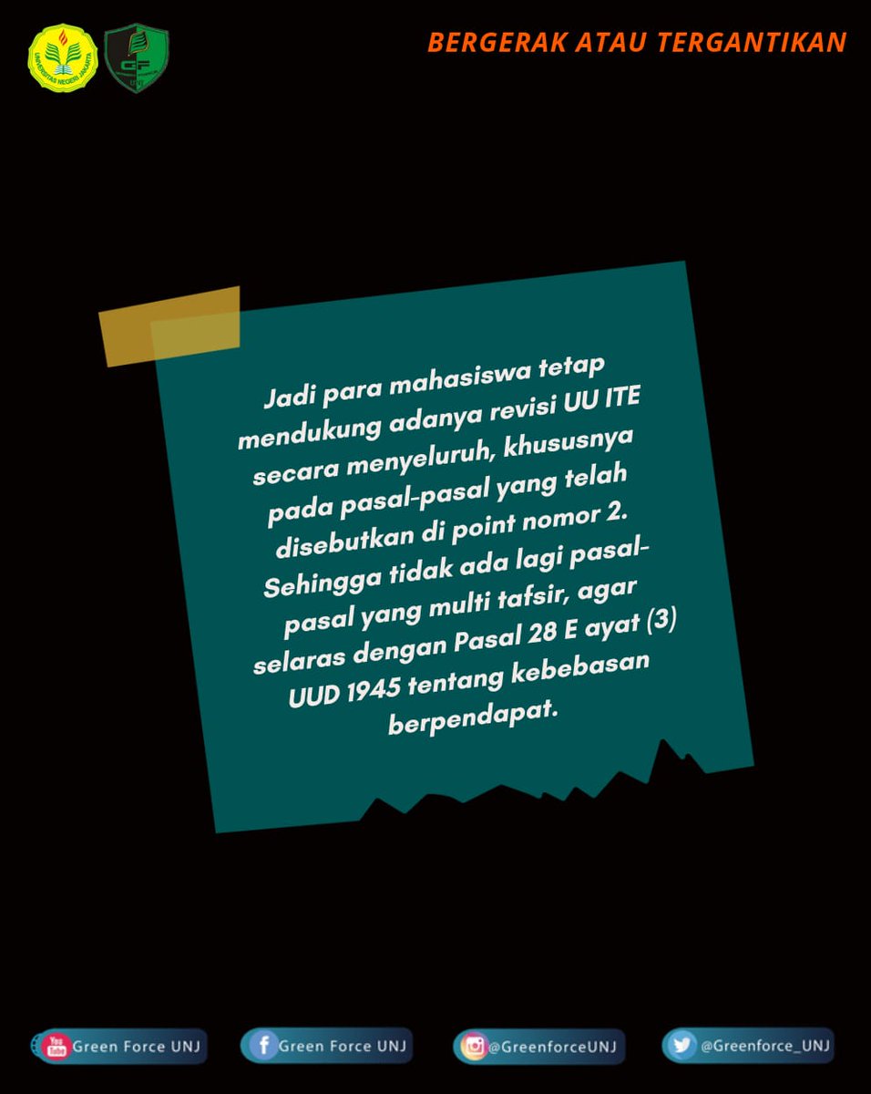 GREEN FORCE UNJ tweet media