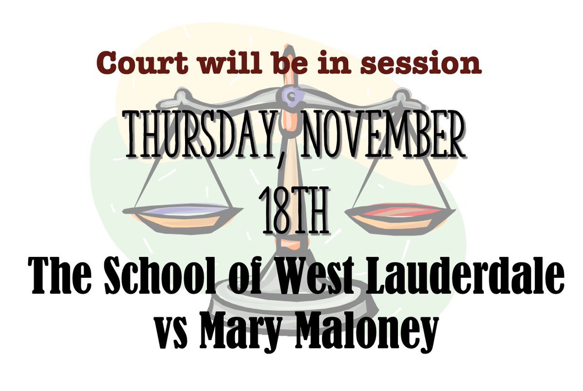 MrsLaylaGilbert's tweet photo. #SavetheDate #CourtwillbeinSession #MaryMaloney #LambToTheSlaughter #JusticeWillBeServed #LCSDExcellence #WestisBest #ELAShenanigans #8thGradeELA @the_mrscarp @WLMiddleSchool https://t.co/ZLM2iuuOwI