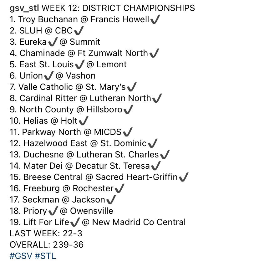 GSV_STL's tweet photo. District Title Picks of the Week https://t.co/6nFczBBYsY
