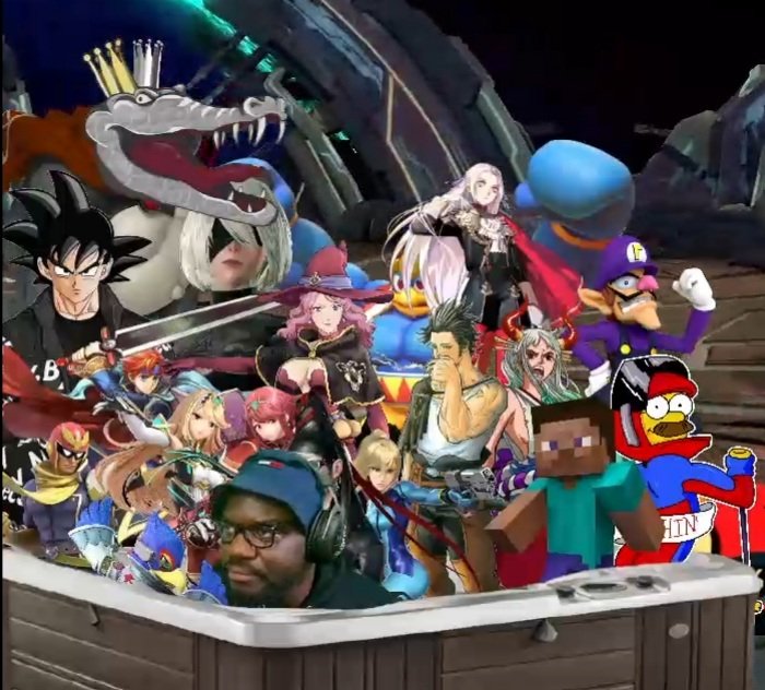 Streamer moment #4 Just casually chilling in a hot tub with <a href="/edwinoko/">edwinoko</a> , Goku and Ned Flanders 😎