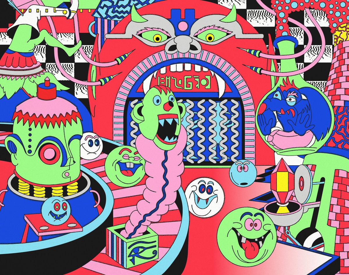 ⚡️NEW DROP on <a href="/hicetnunc2000/">hicetnunc2000</a>!⚡️

Psychoactive Playground 😈
25/25 editions | 1 Tez
hicetnunc.xyz/objkt/522212

The funky illustrations with more the philosophical musings is such a bizarre freak! 👁️👅👁️

#NFT #NFTcollectors #hicetnunc #objkt #CleanNFTs <a href="/nft_asia/">Follow us at @nftasiaofficial</a> @onhicetnunc