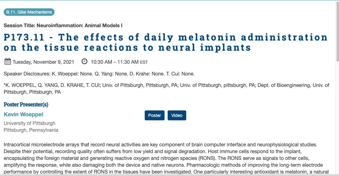 lab_nte's tweet photo. If you're attending #SfN21, check out Kevin Woeppel's poster 10:30-11:30am EST today! https://t.co/zsZQRsQp2r